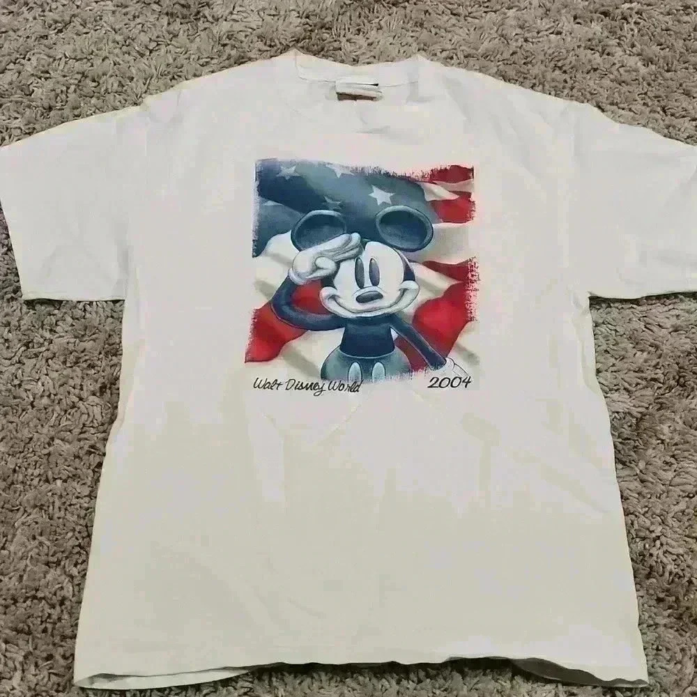 2004 Mickey Mouse Patriotic Shirt